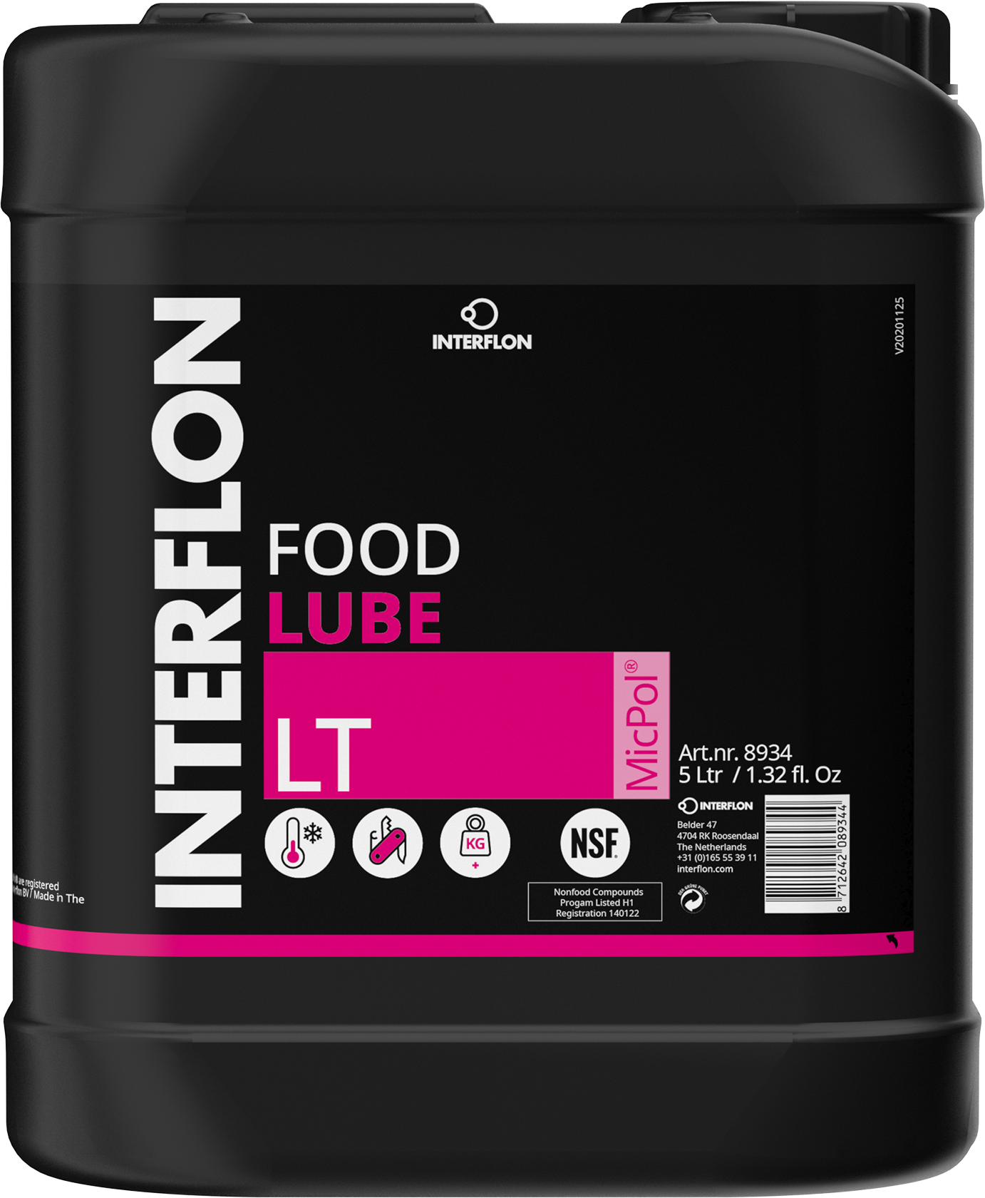 Extreme Low Temperature H1 Food Grade Oil – Food Lube LT